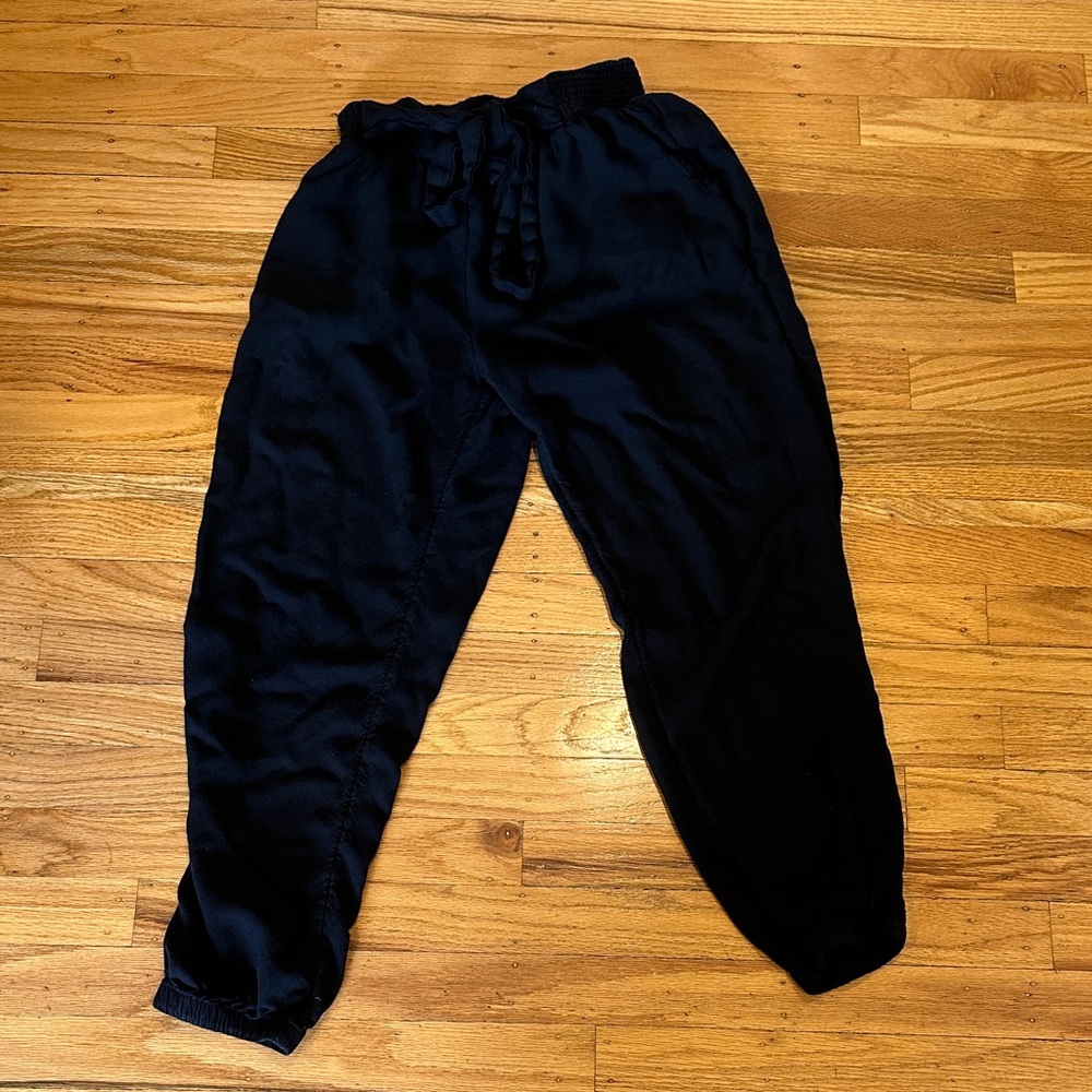 American Eagle Outfitters Black Elastic Waist Pants